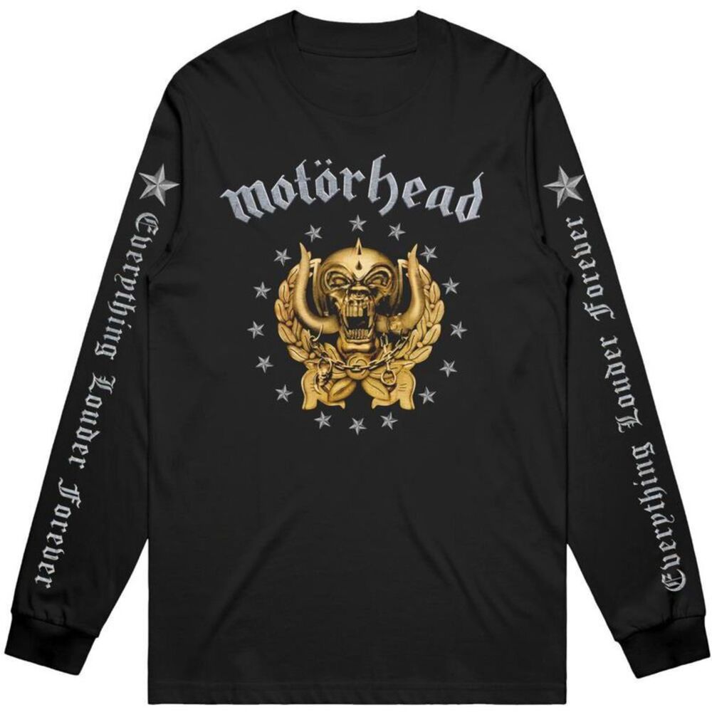 Motorhead Unisex Adult Everything Louder Forever Cotton Long-Sleeved T-Shirt / B